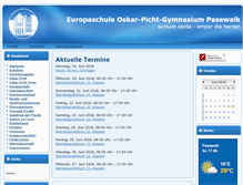 Tablet Screenshot of gymnasium-pasewalk.de